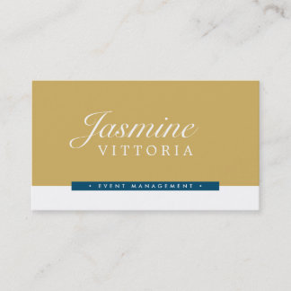 Carte De Visite MODERNE MINIMAL simple couleur noire vieux marine