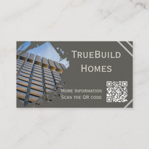 Carte De Visite Moderne minimaliste Monochrome Réaltor Constructio