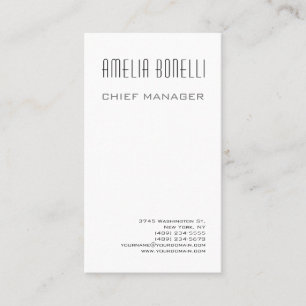 Carte De Visite Moderne minimaliste Professionnel Taille standard