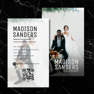 Carte De Visite Moderne minimaliste simple photo professionnelle