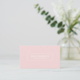 Carte De Visite Moderne minimaliste Simple Rose