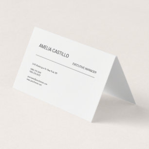 Carte De Visite Moderne minimaliste tendance
