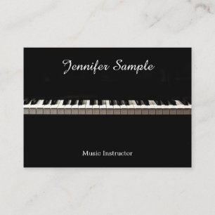 Carte De Visite Moderne Modèle Élégant Professeur de Musique Instr