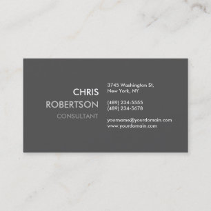 Carte de visite moderne moderne design