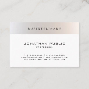 Carte De Visite Moderne moderne minimaliste moderne à la mode