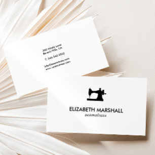 Carte de visite moderne no 73   Machine à coudre