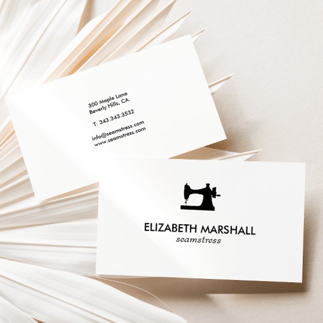 Carte de visite moderne no 73 | Machine à coudre (Créateur téléchargé)