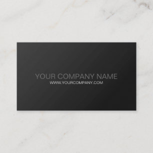 Carte de visite moderne noir et gris simple frais