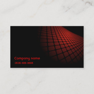 Carte de visite moderne noir/rouge