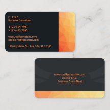 Moderne Orange et Noir