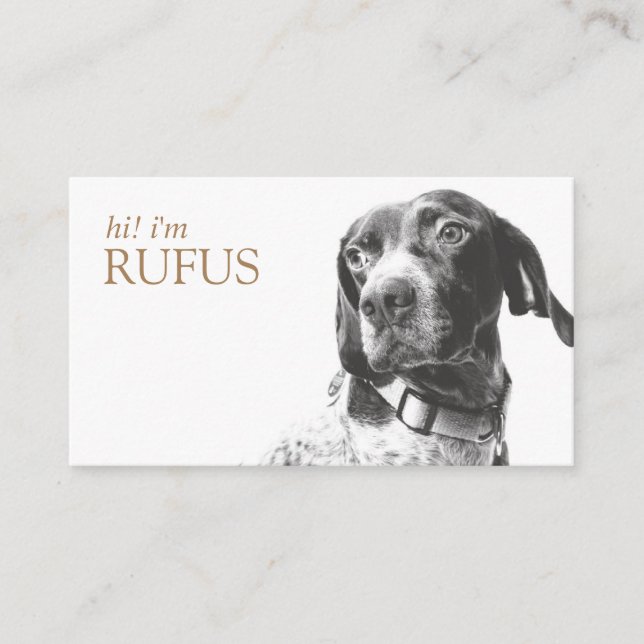 Carte De Visite Moderne Personnalisé Ajouter Votre Photo Code QR (Devant)