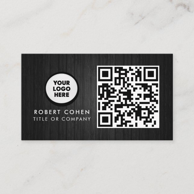 Carte de visite moderne personnalisée avec logo et (Devant)