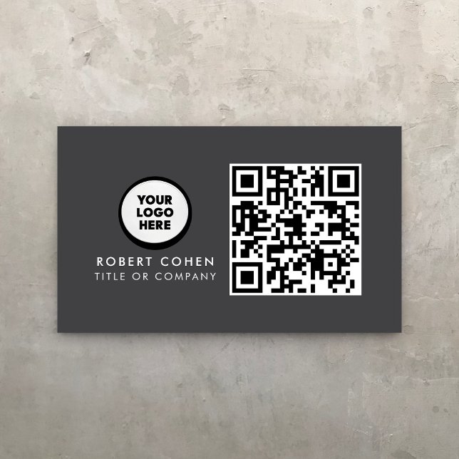 Carte de visite moderne personnalisée avec logo et (Créateur téléchargé)