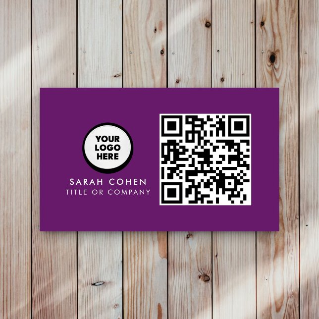 Carte de visite moderne personnalisée avec logo et (Créateur téléchargé)
