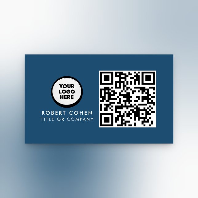Carte de visite moderne personnalisée avec logo et (Créateur téléchargé)