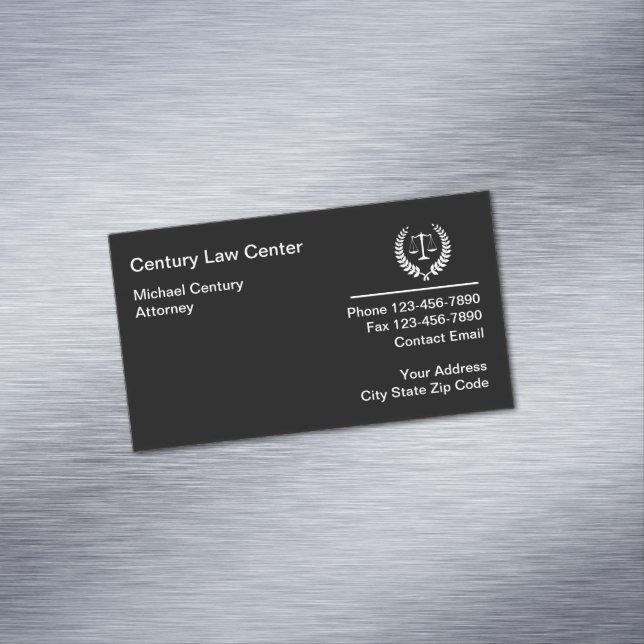 Carte de visite moderne pour avocat Magnet (In Situ)