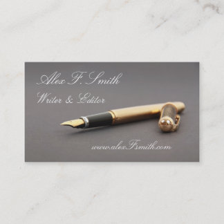 Carte de visite moderne pour le rédacteur écrit