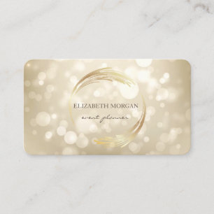 Carte De Visite Moderne Professionnel  Bokeh Géométrique