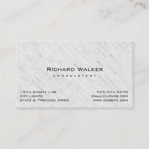 Carte De Visite Moderne Professionnel élégant Bois blanc clair