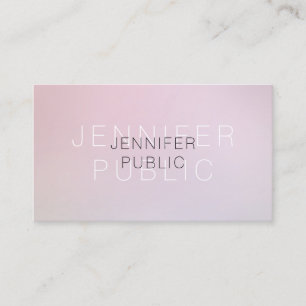 Carte De Visite Moderne Professionnel Élégant Couleurs Luxe Plat