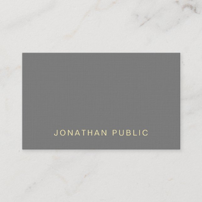 Carte De Visite Moderne Professionnel Élégant Design Créatif Luxe (Devant)