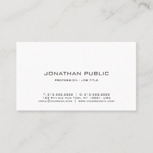 Carte de visite Moderne Professionnel Élégant Simp