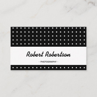 Carte De Visite Moderne Professionnel En Noir Et Blanc