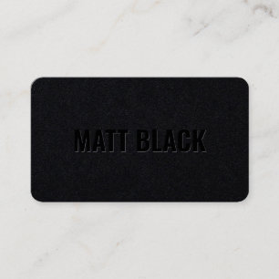 Carte De Visite Moderne professionnel noir kraft simple élégant