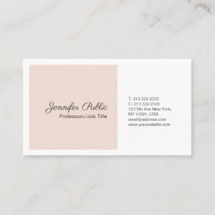 Carte De Visite Moderne Professionnel Plat Simples Couleurs Élégan