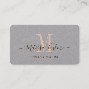Carte De Visite Moderne professionnel Premium Gris et photo Brown