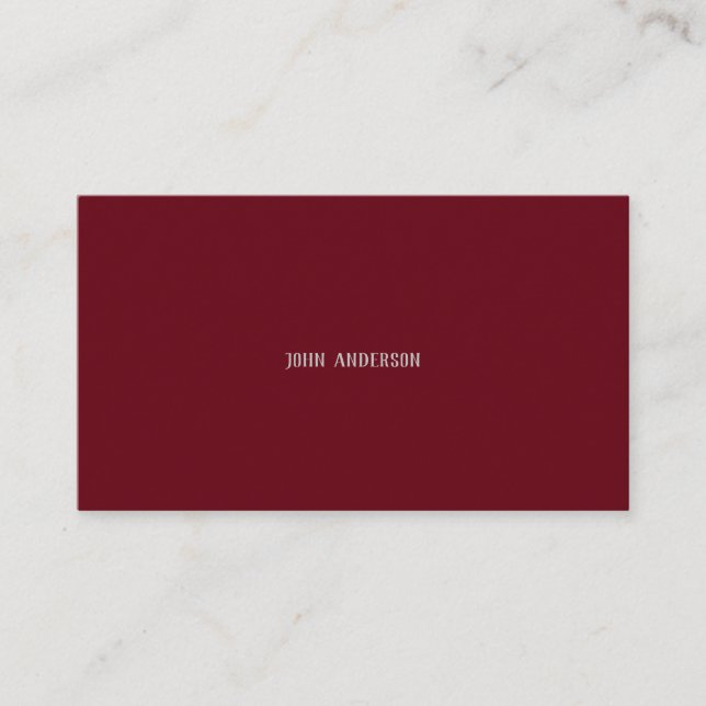 Carte De Visite Moderne Professionnel Simple Cherry Rouge (Devant)