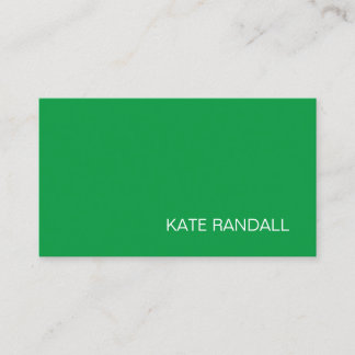 Carte De Visite Moderne professionnel vert