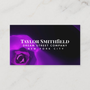 Carte de visite moderne Purple Light