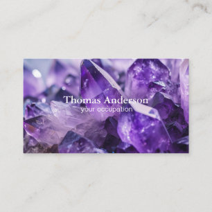 Carte De Visite Moderne Simple Cristal Gemme Tendance