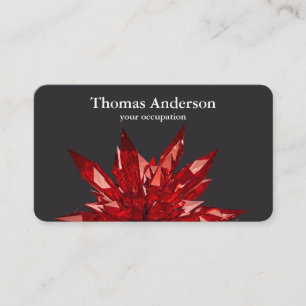 Carte De Visite Moderne Simple Cristal Gemme Tendance