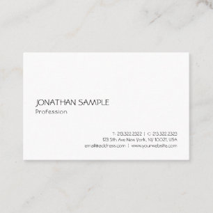 Carte De Visite Moderne Simple élégant Modèle professionnel tendan