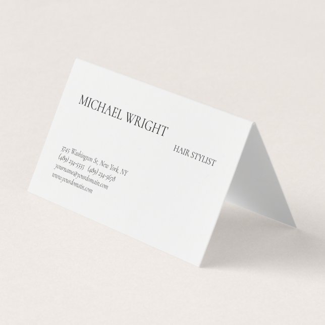 Carte De Visite Moderne Simple Minimaliste (Devant)