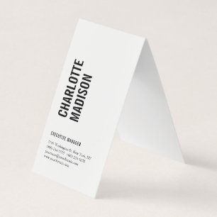 Carte De Visite Moderne Simple Noir Blanc Tendance Minimaliste Sim