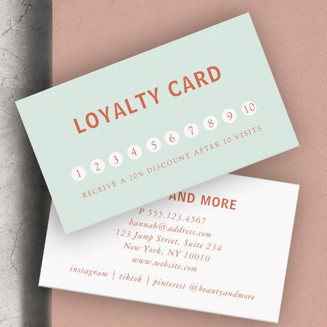 Carte De Visite Moderne, simple, professionnel, salon, vert clair (Créateur téléchargé)