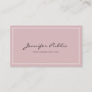 Carte De Visite Moderne simple sobriété Élégante couleur profe