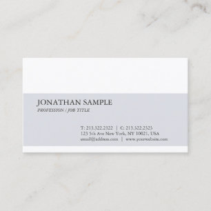 Carte De Visite Moderne simple Sophistiqué Design simple tendance