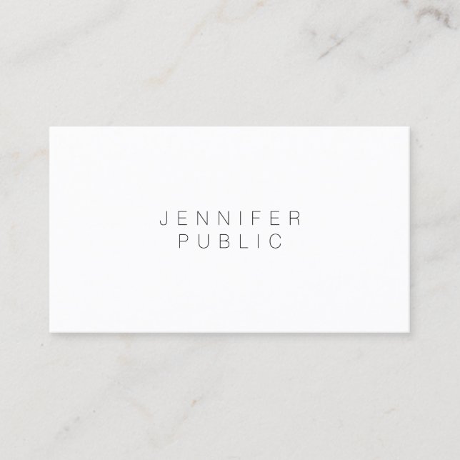 Carte De Visite Moderne Simple Template Design Élégant Professionn (Devant)