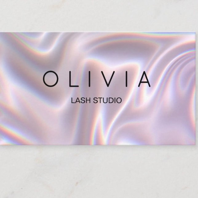 Carte de visite Moderne Soie Douce pour Cils avec  (* Beauty Lash Studio Business Card Design)
