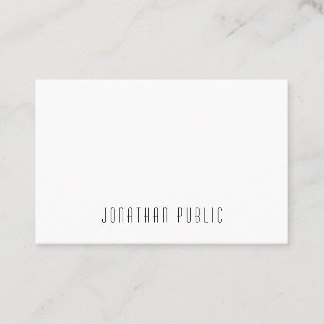 Carte De Visite Moderne tendance Créatif Simple Design Professionn (Devant)