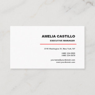 Carte De Visite Moderne tendance Elégant Contemporain Minimaliste