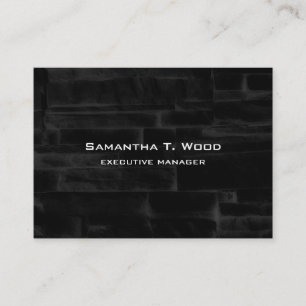 Carte De Visite Moderne tendance Elegant Grey Black Executive Mana