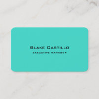 Moderne tendance Elégant Turquoise Bleu Blanc