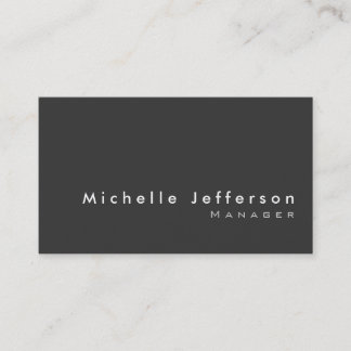 Carte de visite moderne tendance gris chic
