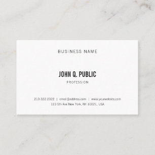 Carte De Visite Moderne tendance Propre Élégant Professionnel Mini