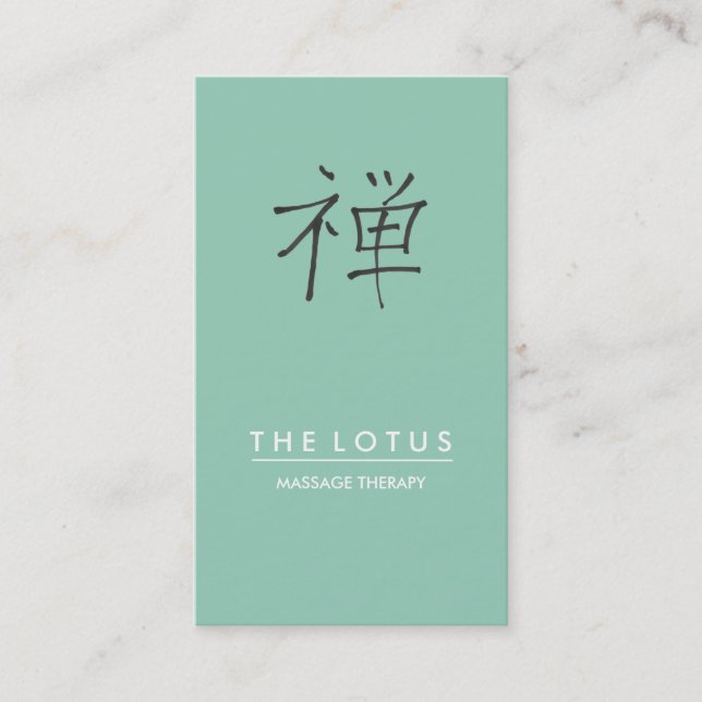 Carte de visite moderne | "Zen" | No 20 (Devant)
